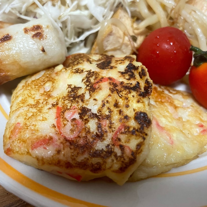 【副菜】カニカマと豆腐のハンバーグもどき